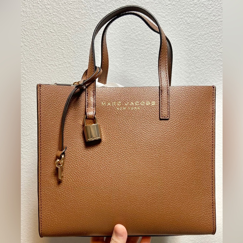 Marc Jacobs Mini Grind Coated Satchels Crossbody Leather Tote